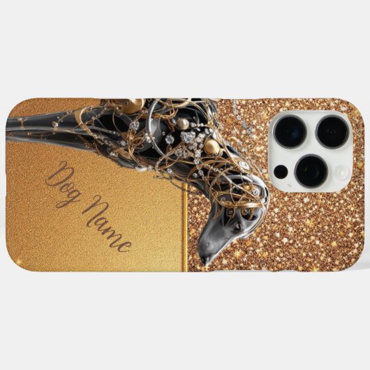 ゴールデングレイハウンドシャイン Case-Mate iPhoneケース (裏面 (横))