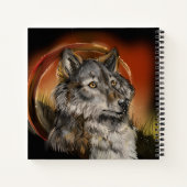 ゴールデングレーズオオカミ ノートブック (裏面)