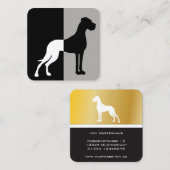 ゴールデングレートファンシーダネビジネスカード スクエア名刺 (正面/裏面)