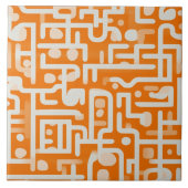 ゴールデングローアプリコット波パターン タイル (正面)