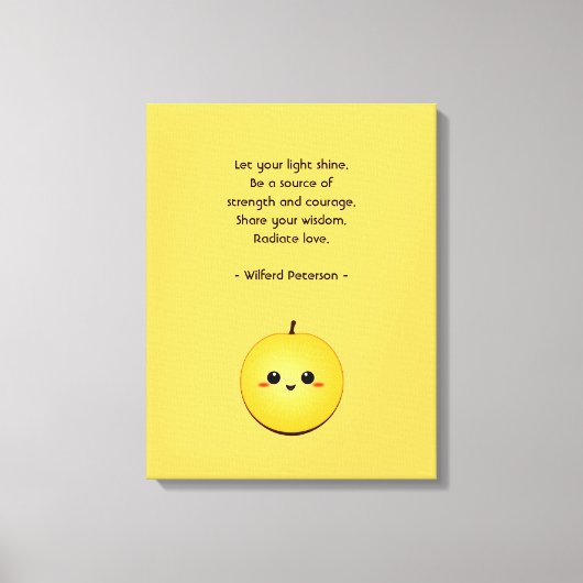 ゴールデングローキウイ キャンバスプリント (正面)