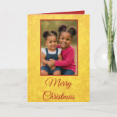 ゴールデングロージョイメリークリスマスフォト シーズンカード (正面)