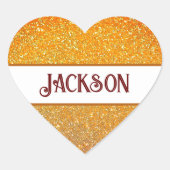 ゴールデングロータイポグラフィ ハートシール (正面)