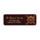 ゴールデングローディワリ住所 シール (正面)