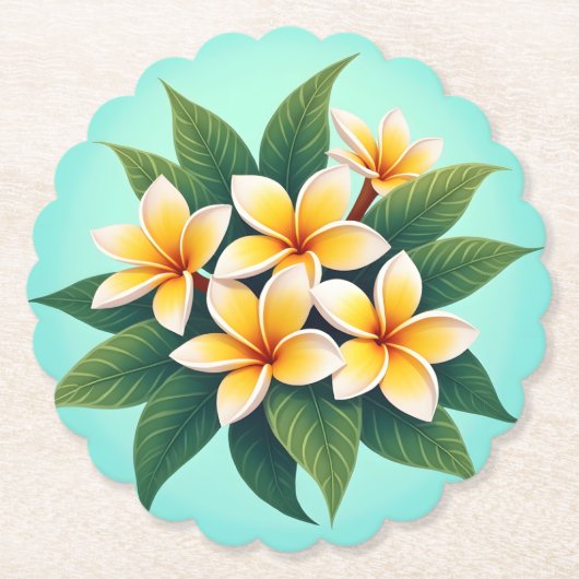 ゴールデングローフランジパニス ペーパーコースター (正面)