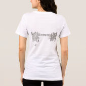 ゴールデングローブを掲げた手を伸ばす トライブレンドTシャツ (裏面)