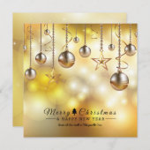 ゴールデングロー企業のホリデーカード シーズンカード (正面/裏面)