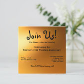 ゴールデングロー招待状 5.25" 招待状 (スタンド正面)