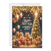 ゴールデングロー新年2025グリーティングカード