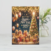 ゴールデングロー新年2025グリーティングカード シーズンカード (スタンド正面)