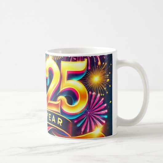 "ゴールデングロー2025年新年マグカップ" コーヒーマグカップ (右)
