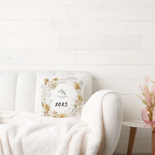 ゴールデングロー2025枕：かわいい新年のTouch クッション (ソファ)