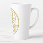 ゴールデンケルト犬のトリオ カフェラテマグ (右)