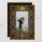 ゴールデンケルト結び目模様 サンキューカード (正面/裏面)