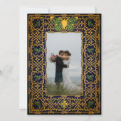 ゴールデンケルト結び目模様 招待状 (正面)