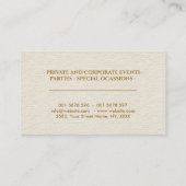 ゴールデンケータリングトレイオーナメント 名刺 (裏面)