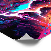 ゴールデンケーブネオンインクイラストレーション ポスター (角)