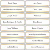 ゴールデンゲスト結婚ネーム座席表 シール (正面)