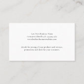 ゴールデンゲベルロゴ | 金ゴールドブラシ付き背景 名刺 (裏面)