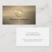 ゴールデンゲベルロゴ | 金ゴールドブラシ付き背景 名刺 (正面/裏面)