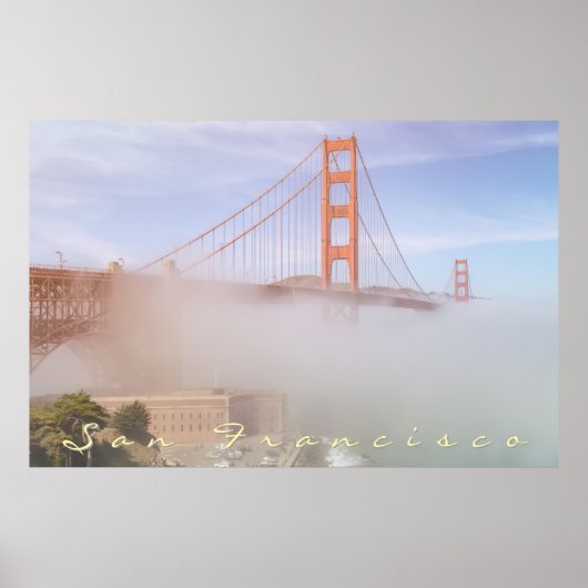 ゴールデンゲートと霧 ポスター (正面)