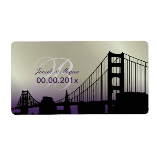 ゴールデンゲートのPixDezines sunset ラベル (正面)