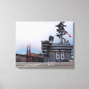 ゴールデンゲートのUSS Nimitz キャンバスプリント