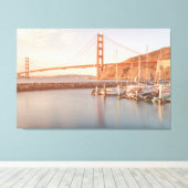 ゴールデンゲートアットモーニング キャンバスプリント (インサイチュ (ウッドフロア))