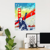 ゴールデンゲートギタリストのポスター ポスター (ホームオフィス)