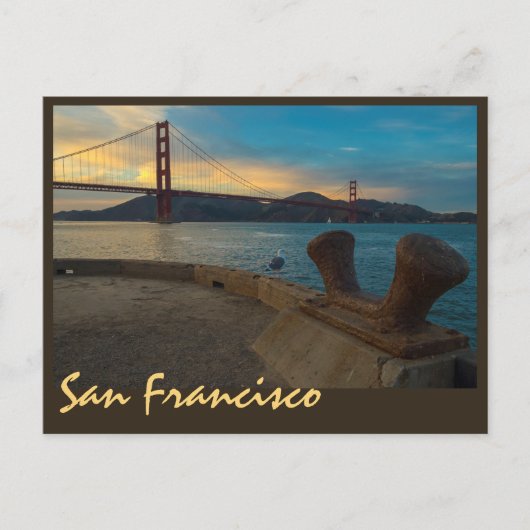 ゴールデンゲートサンセット ポストカード (正面)