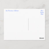 ゴールデンゲートサンフランシスコのカリフォルニアのはがき ポストカード (裏面)