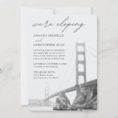 ゴールデンゲートサンフランシスコエロペメント披露宴 招待状 (正面)
