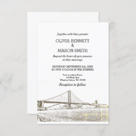 ゴールデンゲートサンフランシスコ結婚式招待状 招待状