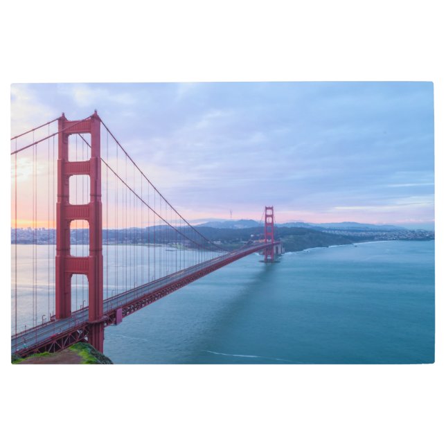 ゴールデンゲートサンライズ メタルプリント (正面)
