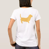 ゴールデンゲートバセット犬の救助の女性のティー Tシャツ (裏面)