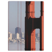 ゴールデンゲートブリッジからのサンフランシスコのスカイライン クリップボード (裏面)