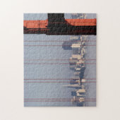 ゴールデンゲートブリッジからのサンフランシスコのスカイライン ジグソーパズル (縦)