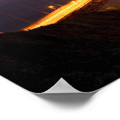 「ゴールデンゲートブリッジでの夕べ」のポスター/プリント ポスター (角)