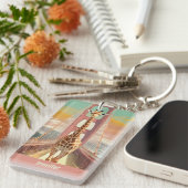 ゴールデンゲートブリッジでサンフランシスコでキリン キーホルダー (正面右)