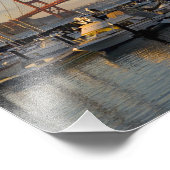 ゴールデンゲートブリッジとサンフランシスコ2 フォトプリント            (角)