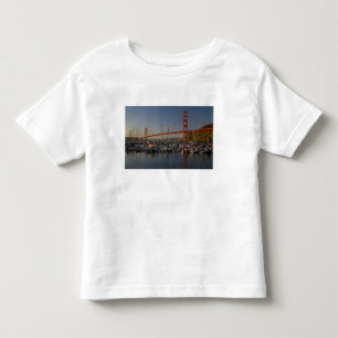 ゴールデンゲートブリッジとサンフランシスコ 4 トドラーTシャツ