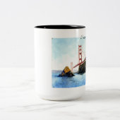 ゴールデンゲートブリッジのマグ ツートーンマグカップ (中央)