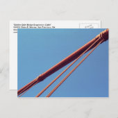ゴールデンゲートブリッジの吊り索 ポストカード (正面/裏面)