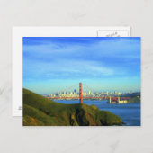 ゴールデンゲートブリッジの郵便はがき ポストカード (正面/裏面)