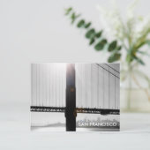 ゴールデンゲートブリッジの郵便はがき(黒及び白) ポストカード (スタンド正面)