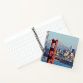 ゴールデンゲートブリッジを通るサンフランシスコの眺め ノートブック (内部)