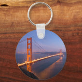ゴールデンゲートブリッジアットサンセットキーチェーン キーホルダー (正面)