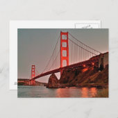 ゴールデンゲートブリッジアットサンダウン ポストカード (正面/裏面)
