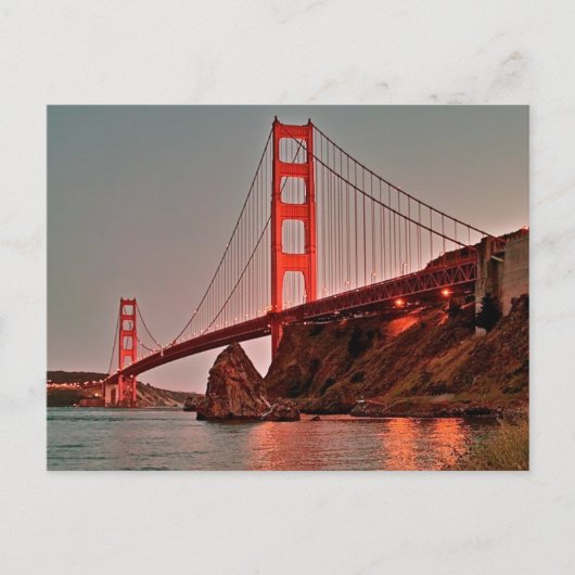 ゴールデンゲートブリッジアットサンダウン ポストカード (正面)