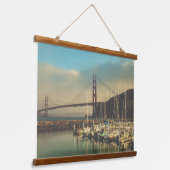 ゴールデンゲートブリッジアットザマリーナサウサリト 吊り下げ型タペストリー (傾斜あり)
